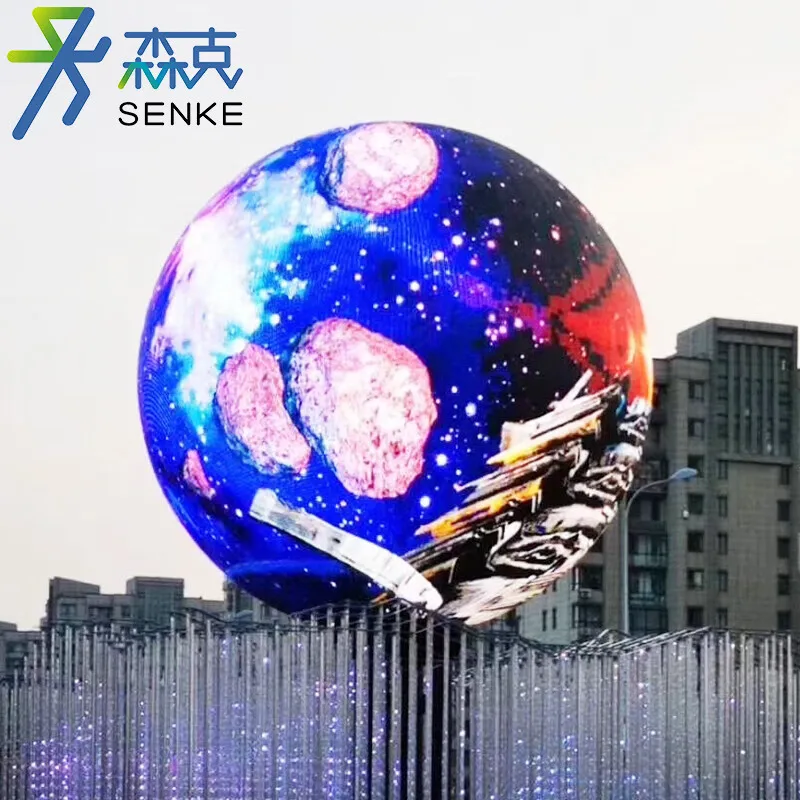 P1.8 P1.9 P2 P2.5 P3 P4 led ball sphere display screen round indoor outdoor Irregular Shaped spherical video 3d led screen ball
