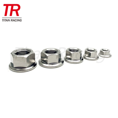 Nuts and bolts cold forging machine Titanium Hex Nuts DIN6923 Flange Nut Grade 5 M5-M16 for Bike Moto Car