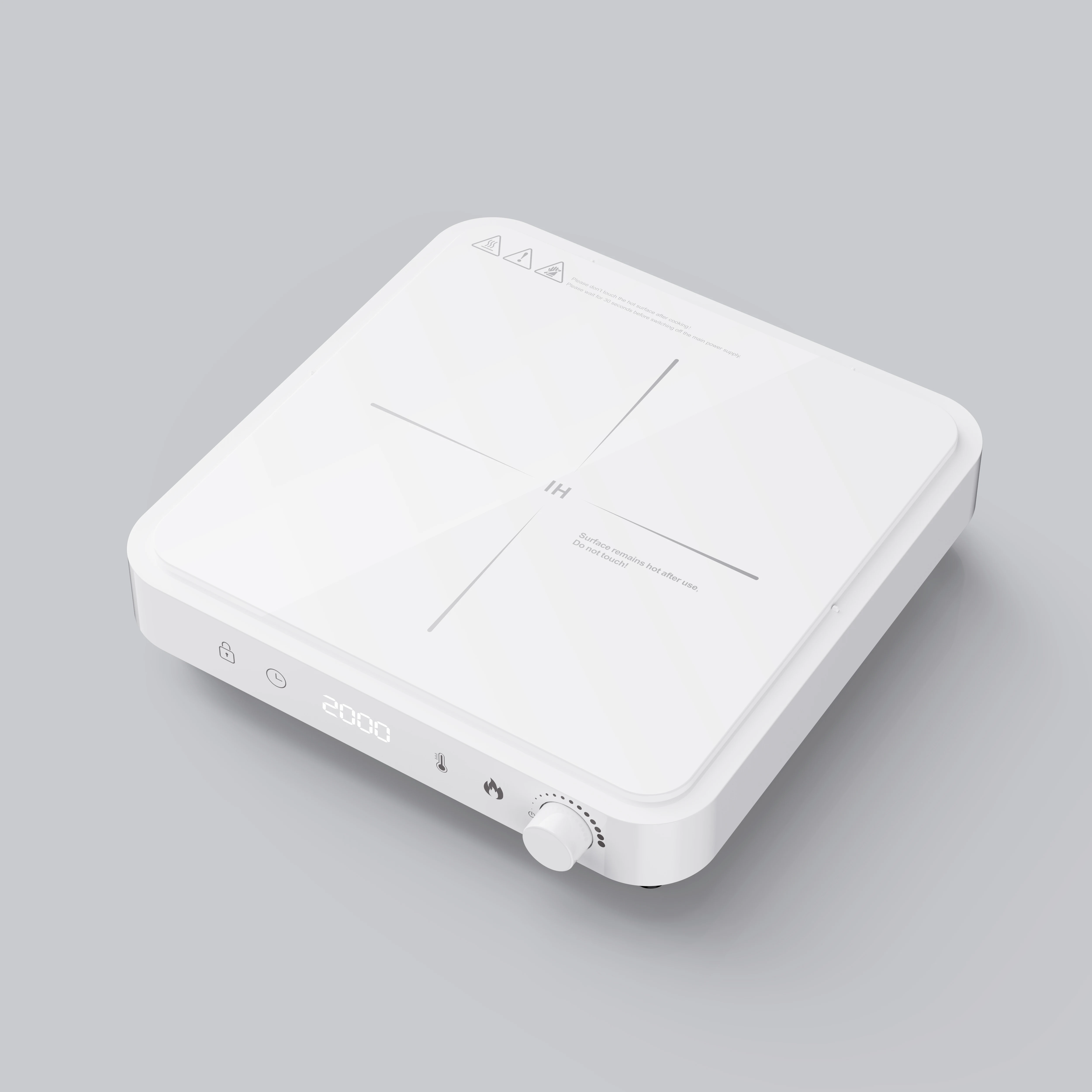 Factory sale mini portable tabletop power and temperature adjustment small induction cooker for single