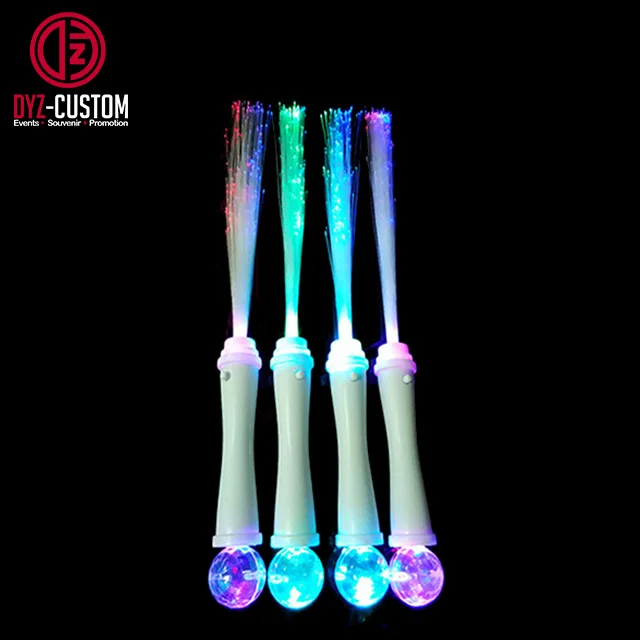 Promotional LED Flashing Fiber Optic Wand Led Light Up Stick