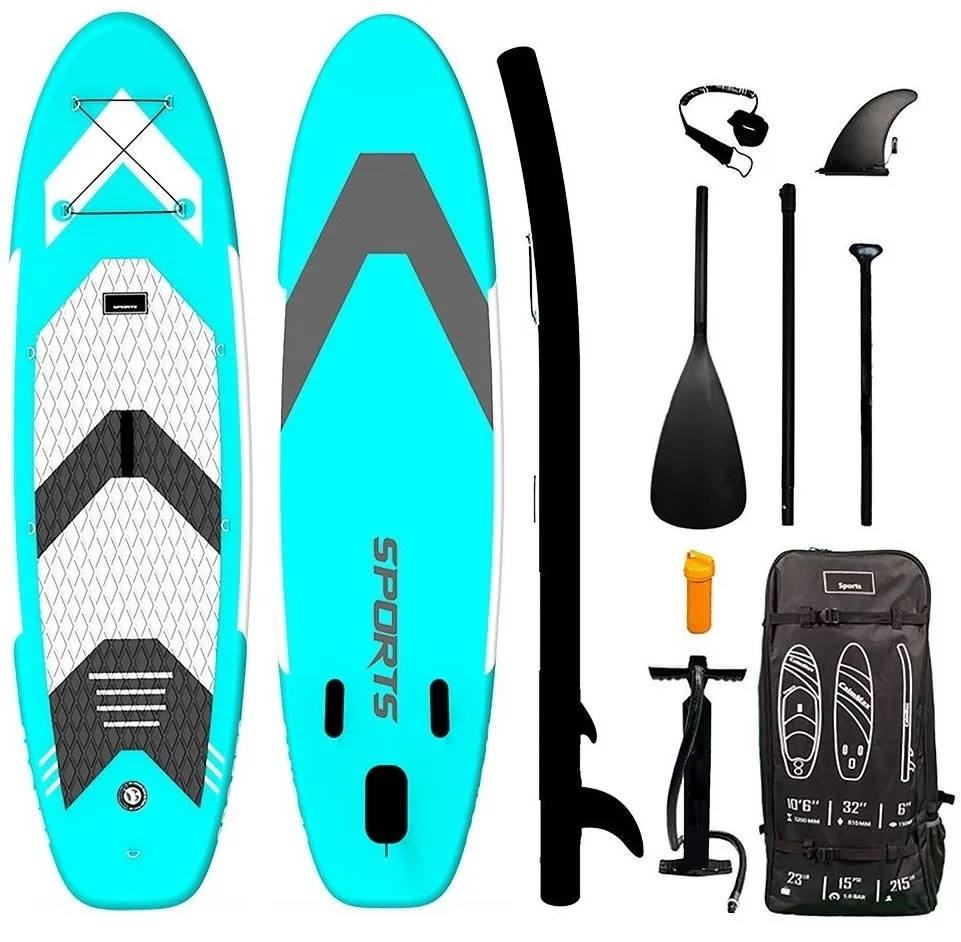 SUP Factory Paddling ISUP Stand Up Paddle Board with Aluminum Paddle and Backbacks