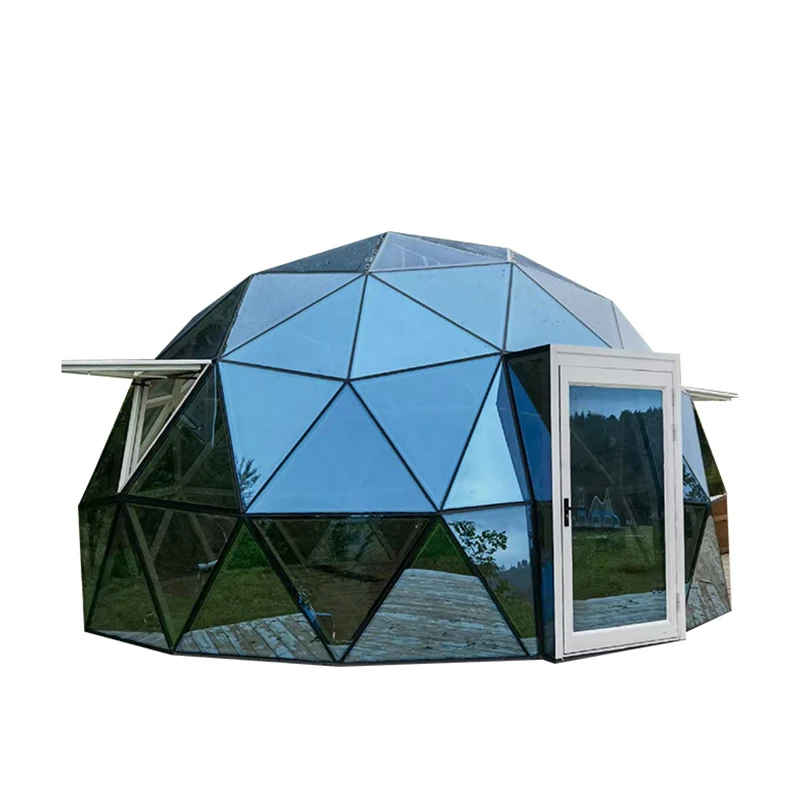 OEM Geo Dome House Big Geodesic Dome Kit Tents Glamping Garden Glass Polycarbonate Igloo Glass Dome House