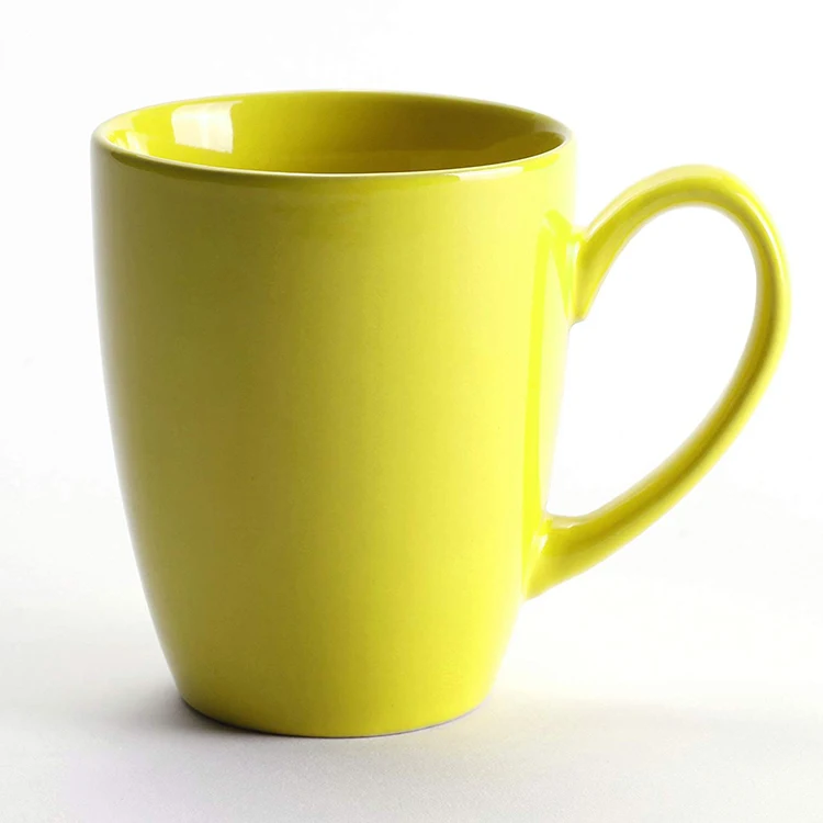  Лидер продаж оптовая продажа Высококачественная цветная керамическая чашка для кофе чая молока 12 унций