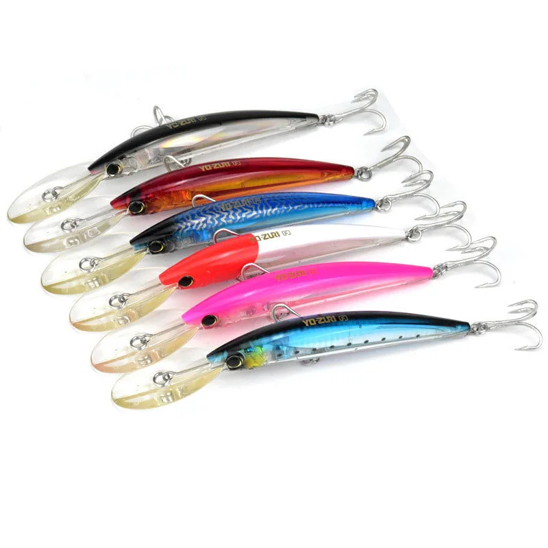 Long-distance sea fishing bait 170MM/24.5G long tongue floating Mino hard bait