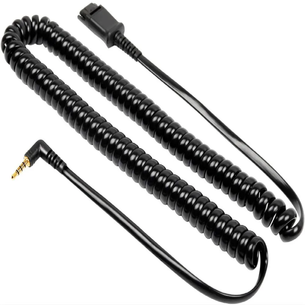 3.5mm Plug to QD(Quick Disconnect) Cable,Headset Cord Compatible with All Plantronics QD Compatible Headsets