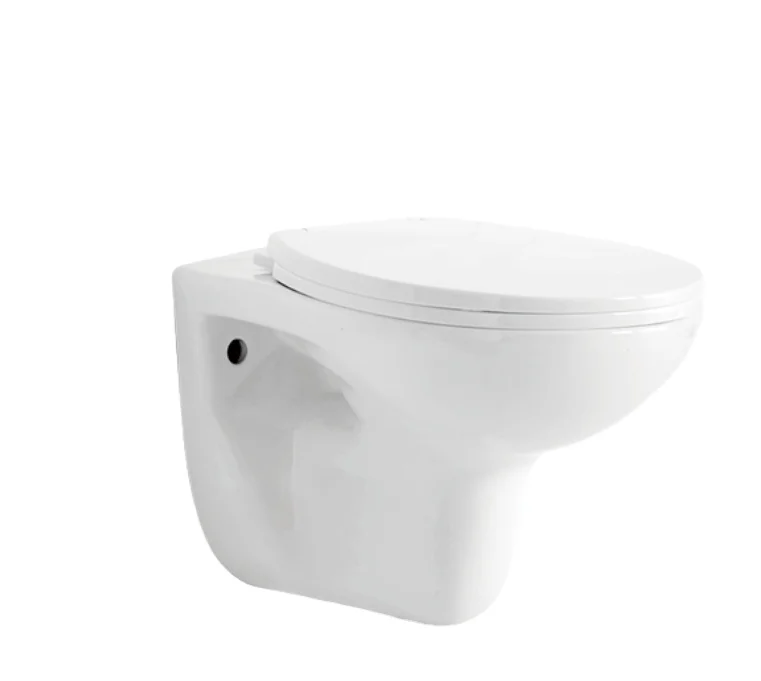 AIDI Economy Ceramic Rimless Wall hung Classic Round Wall Hung Toilet