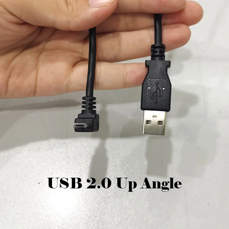 Wholesale Micro USB Cables Type A to B USB 2.0 to Right Angled Micro USB Adapter Cable 90 Angle 50CM