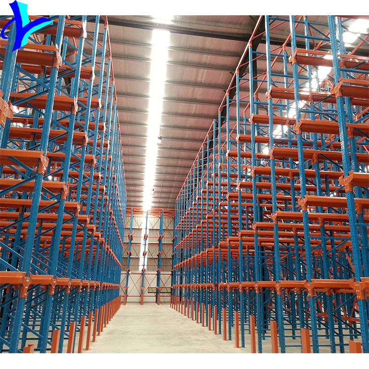 China Supplier Size Customized Powder Coating Warehouse Storage High Density Drive On Rack