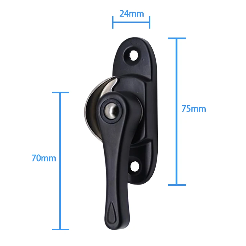 Aluminum Alloy Window Lock Glass Sliding Door Stainless Steel Security Window Lock Accessories