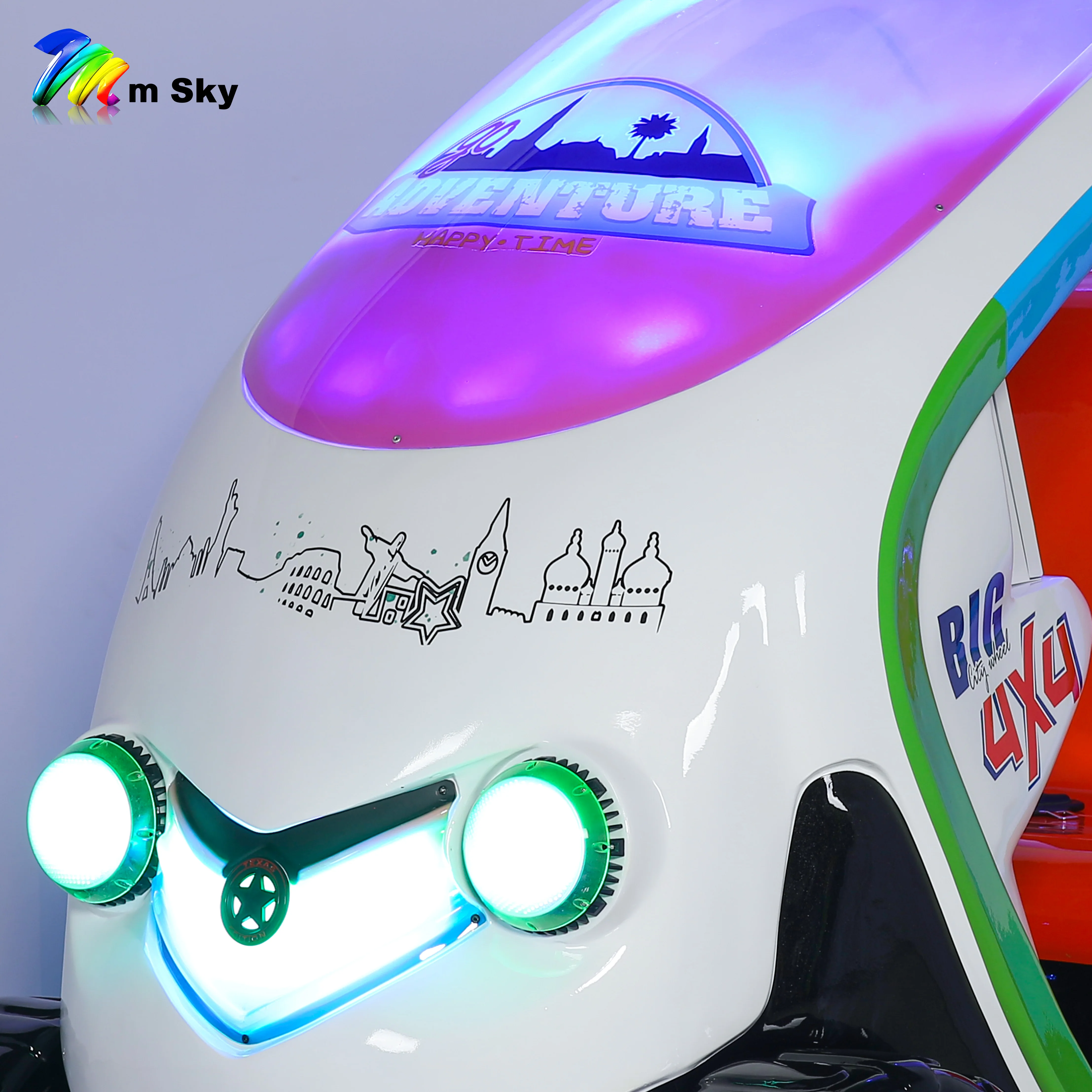 High-end fiberglass indoor Kiddie Rides Coin Operated Arcade Kiddie Swing Kids Video Games Machines for Amusement Children park