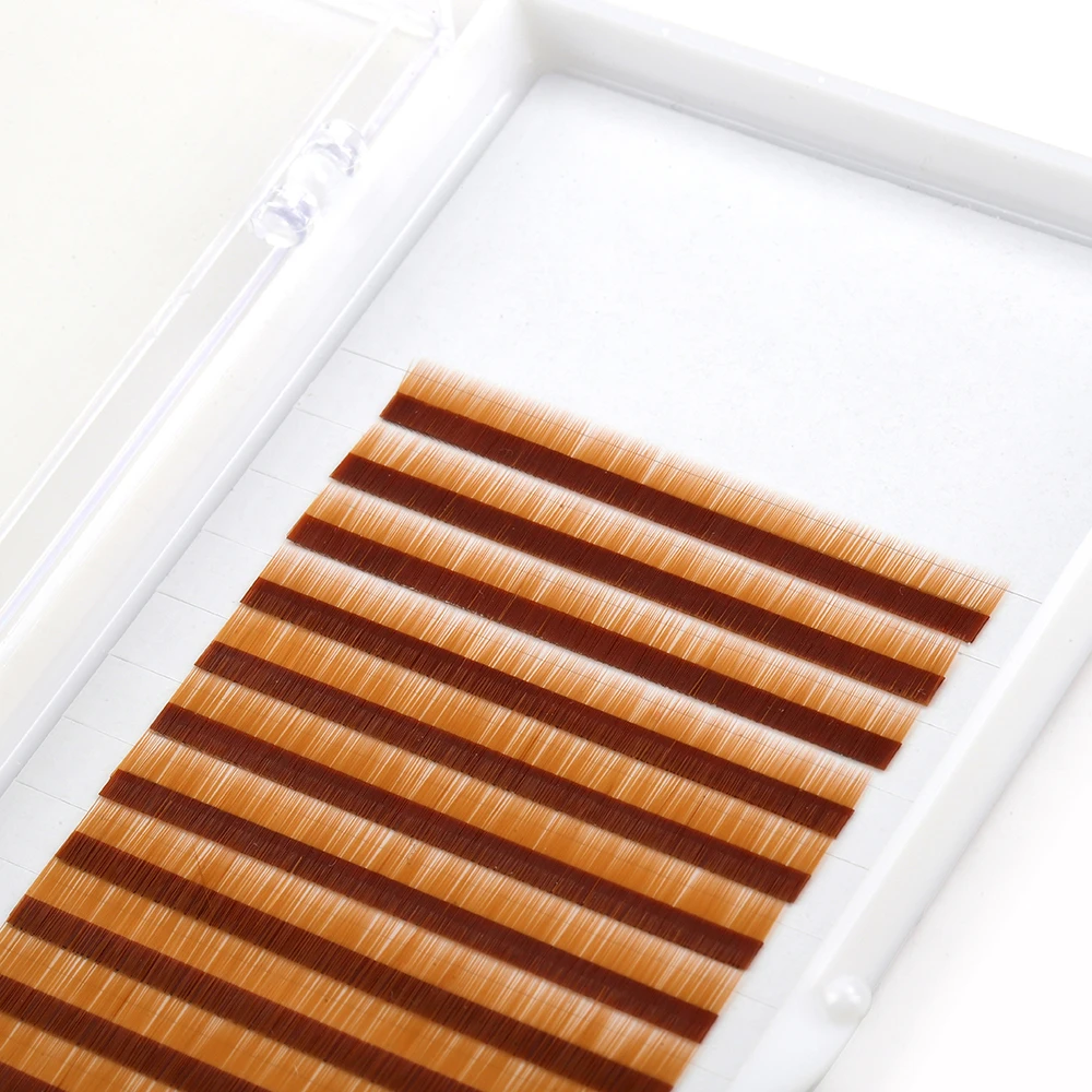 eyebrow extension private label 5 color 5-7mm high quality brow extension