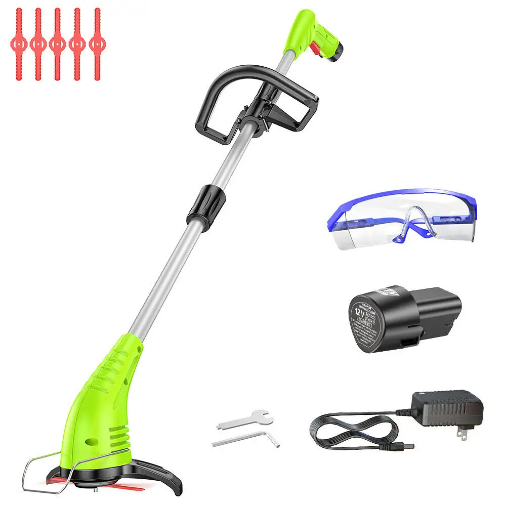 New plastic blades grass trimmer electric brush cutter grass trimmer cordless litnium battery