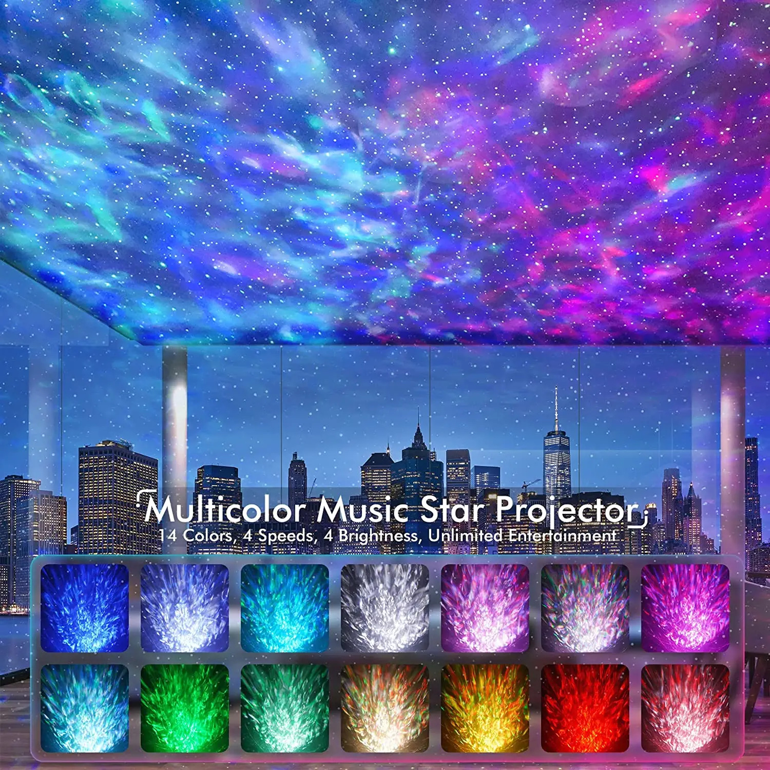 Newest White Noise BT Speaker Light Projector Lamp Star Projector Night Light Dinosaur Egg Shape Nebula LED Star 50 Modern 80 24