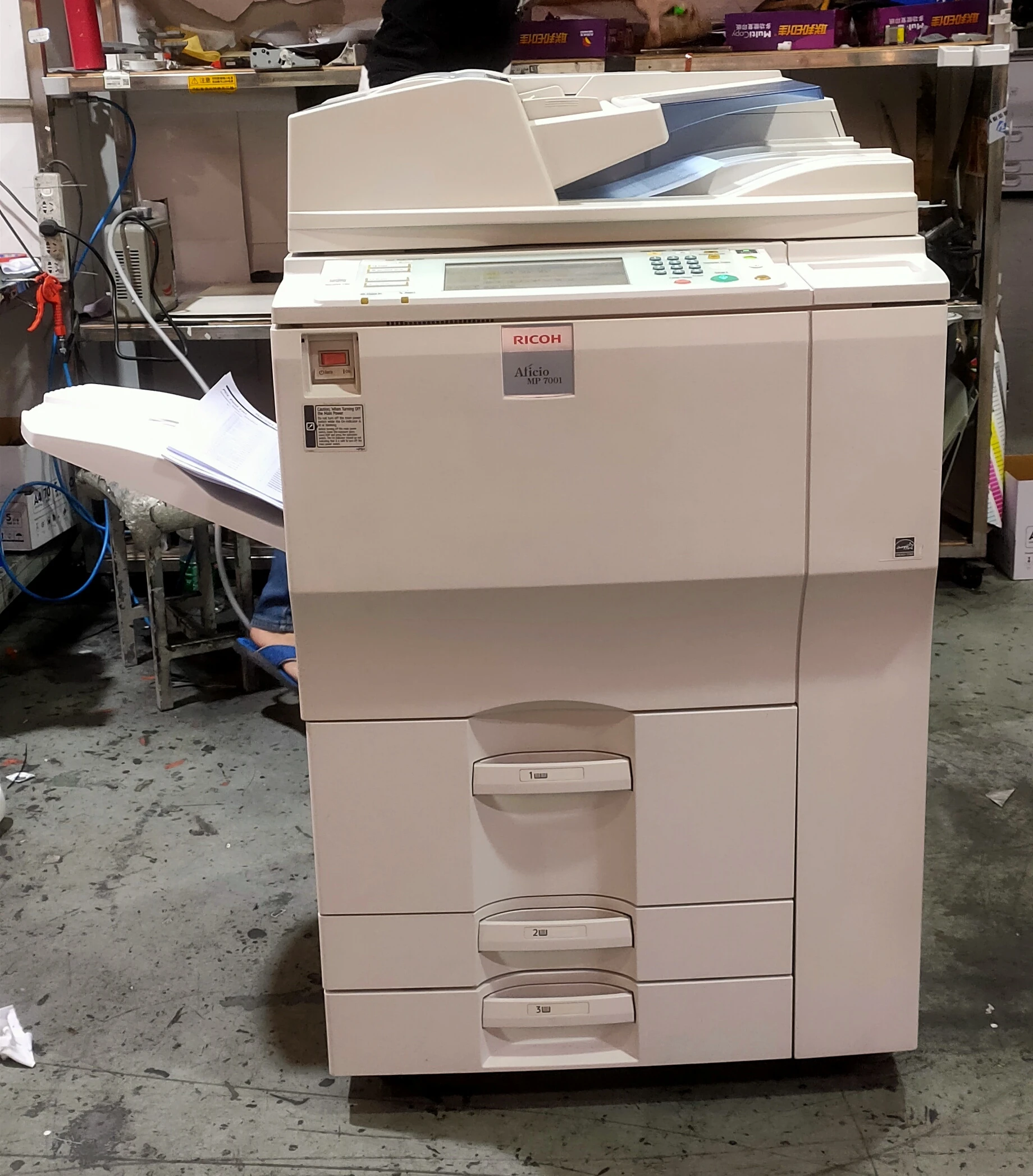 Uesd A3 A4 Digital Printer For Ricoh MP7001 Copier wih B&W Office Equipment Photocopy Machine