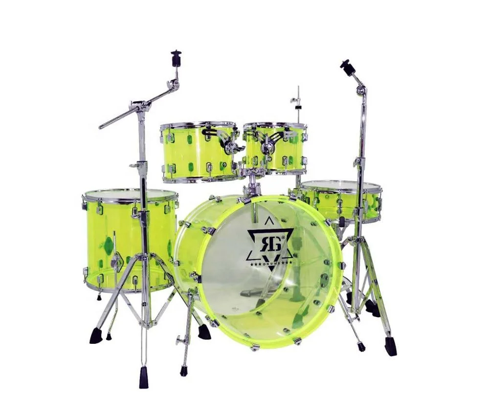 
Seamless Clear Crystal Acrylic Drum Set 