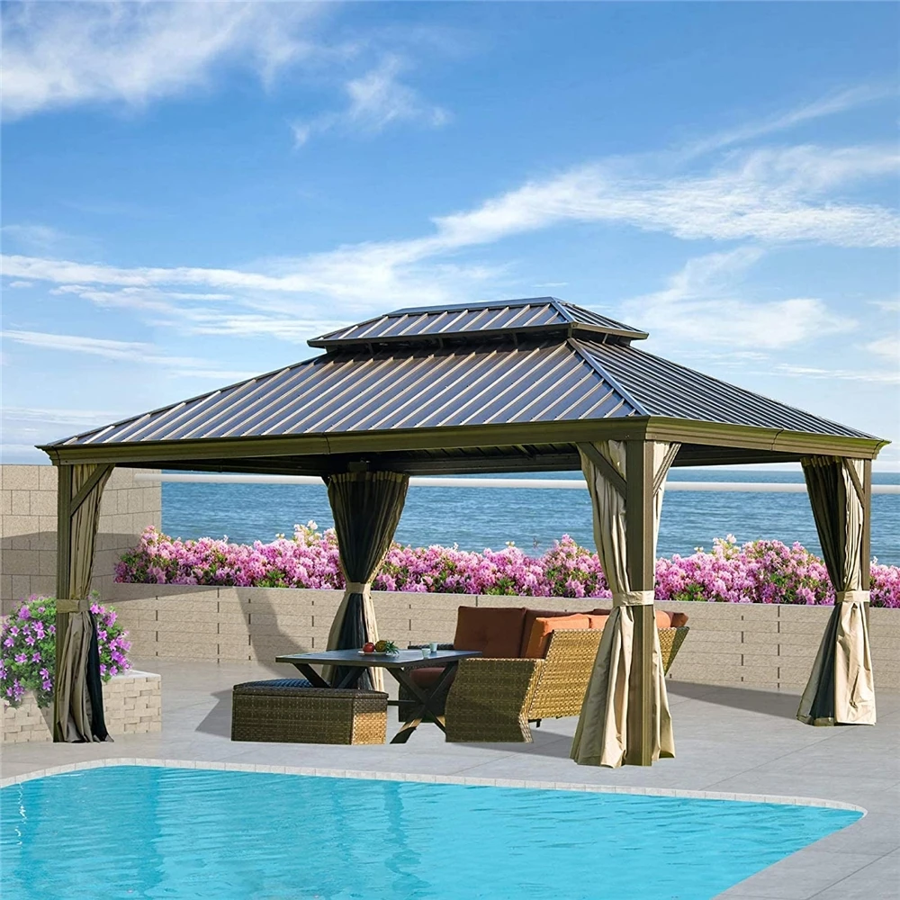 New design ext rieur octogonal 3*4 gazebo 16 x 20 with CE certificate