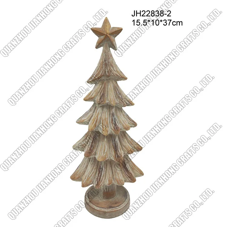 Wholesale Creative Western Festival Resin Craft Christmas Tree With Bird Statue