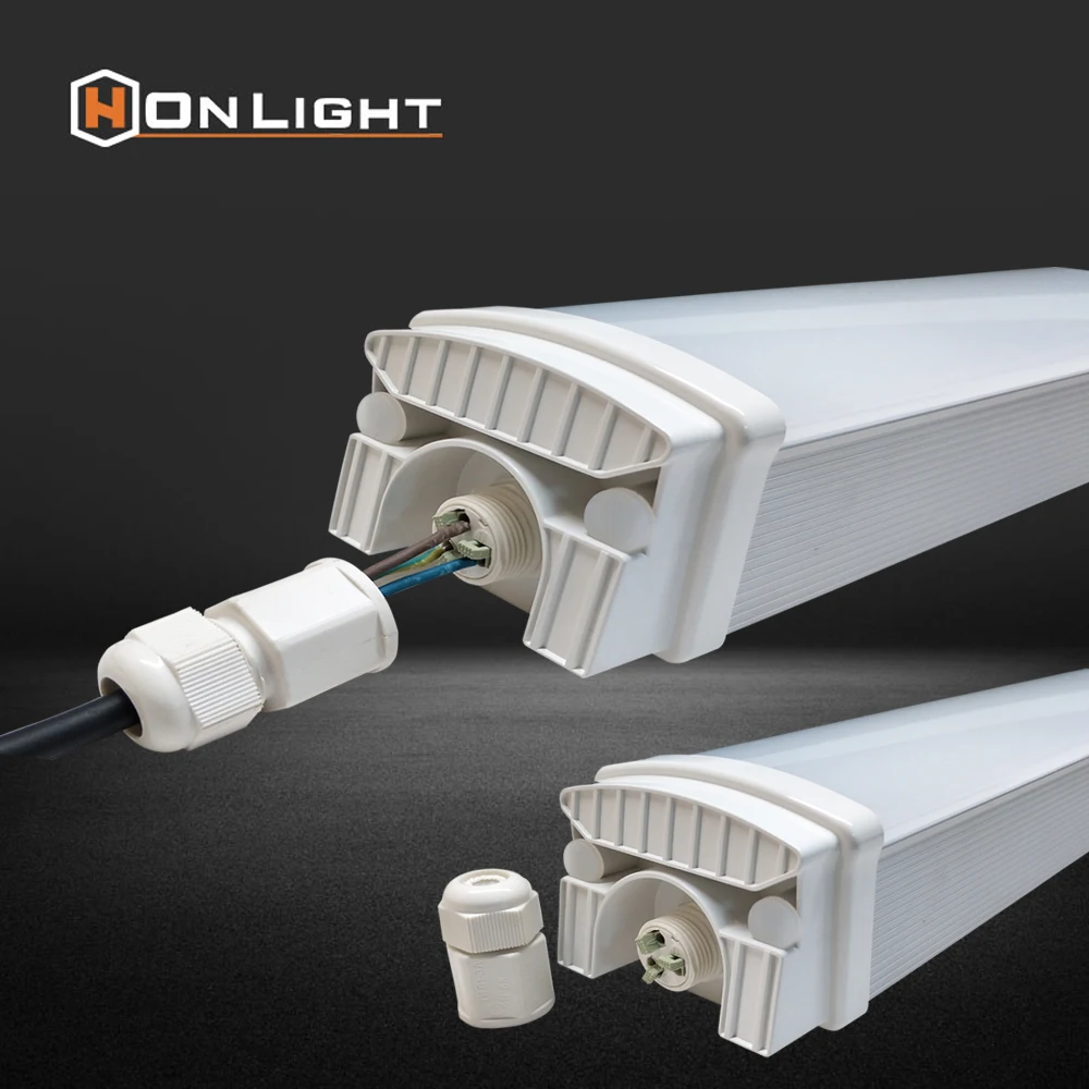 40W 60W high ceiling light fixture heat proof resistant led light fittings 5000lm high lumen led batten