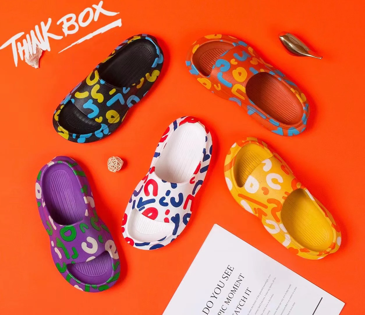 Slide Slippers Wholesale Custom Logo Printing Slippers Sandals Men Sliders