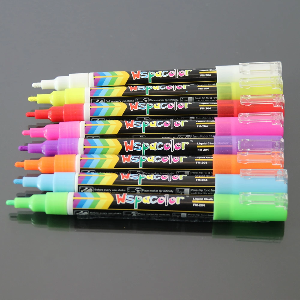 Water-based erasable liquid chalk markers for Window Glass Chalkboard Plastic LED board