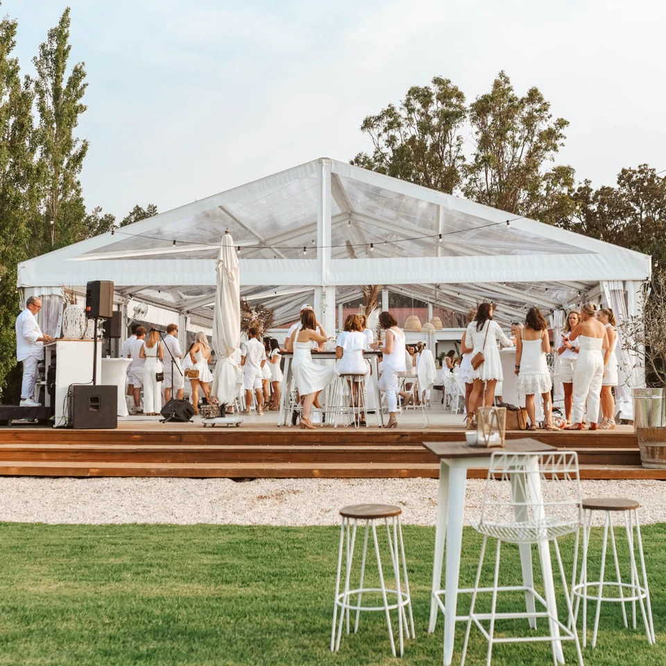 Outdoor Luxury Clear Roof Transparent Wedding Event Tent For 600 People