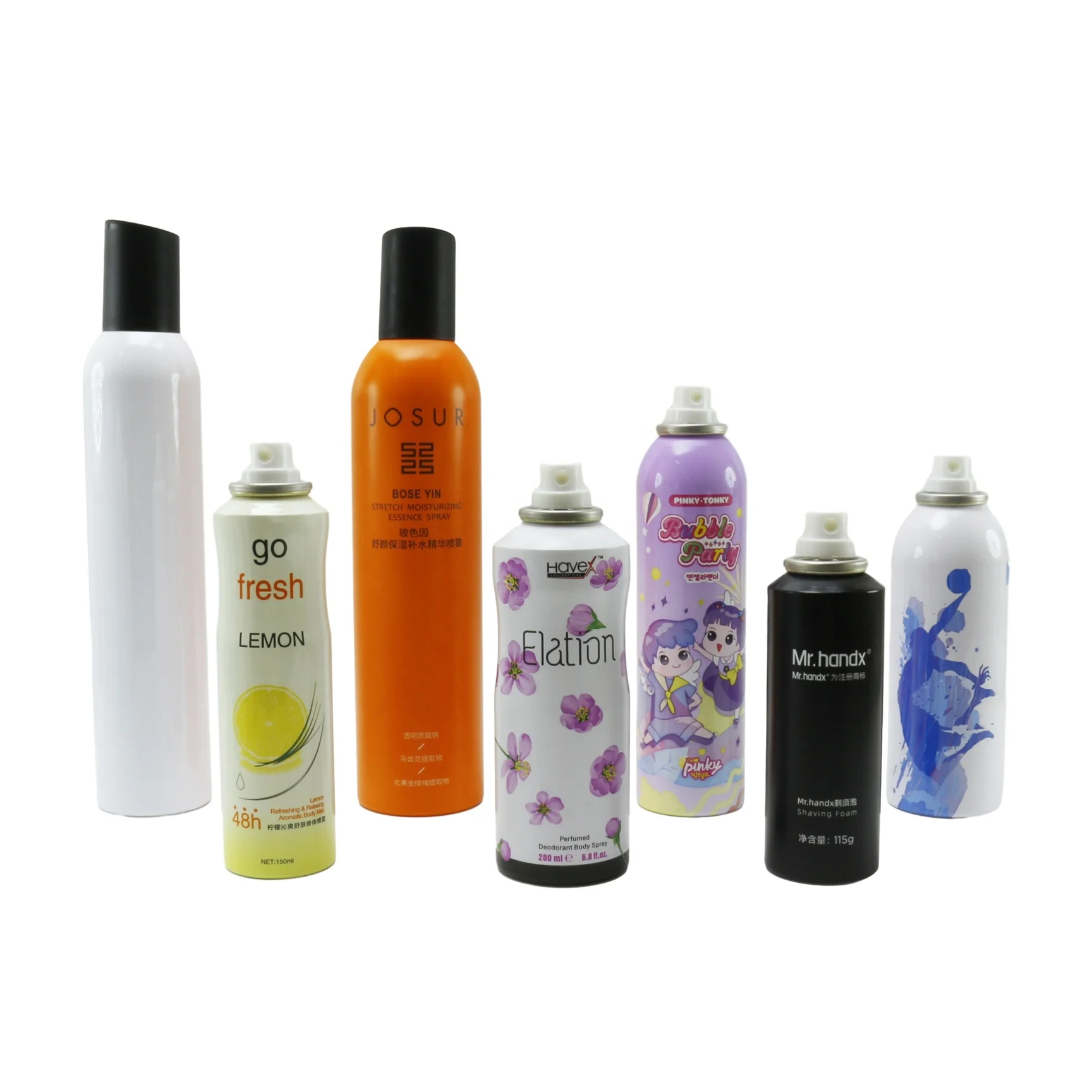 Empty aerosol can 100ml 200ml 300ml sunscreen cream aerosol spray bottles refillable aerosol tin can AC-21C