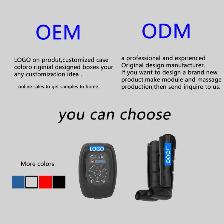 2024 New  6 Chambers Recovery dvt Pump Boot Electronic Air Compression Leg Massager Boots