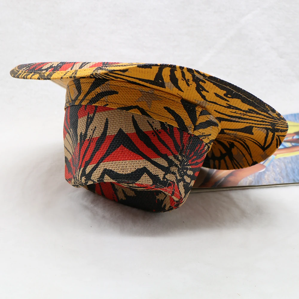 Custom American Flag Stars Liberty Hat Classic Summer Sunhat Western Cowboy Hat For Men Boys Kids