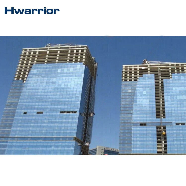 Glass curtain wall anodized aluminum plate usted in seaside building