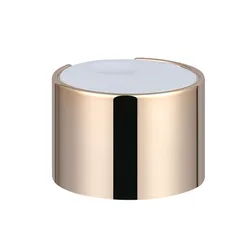 Wholesale gold aluminum disc top cap screw bottle cap for cosmetic packaging