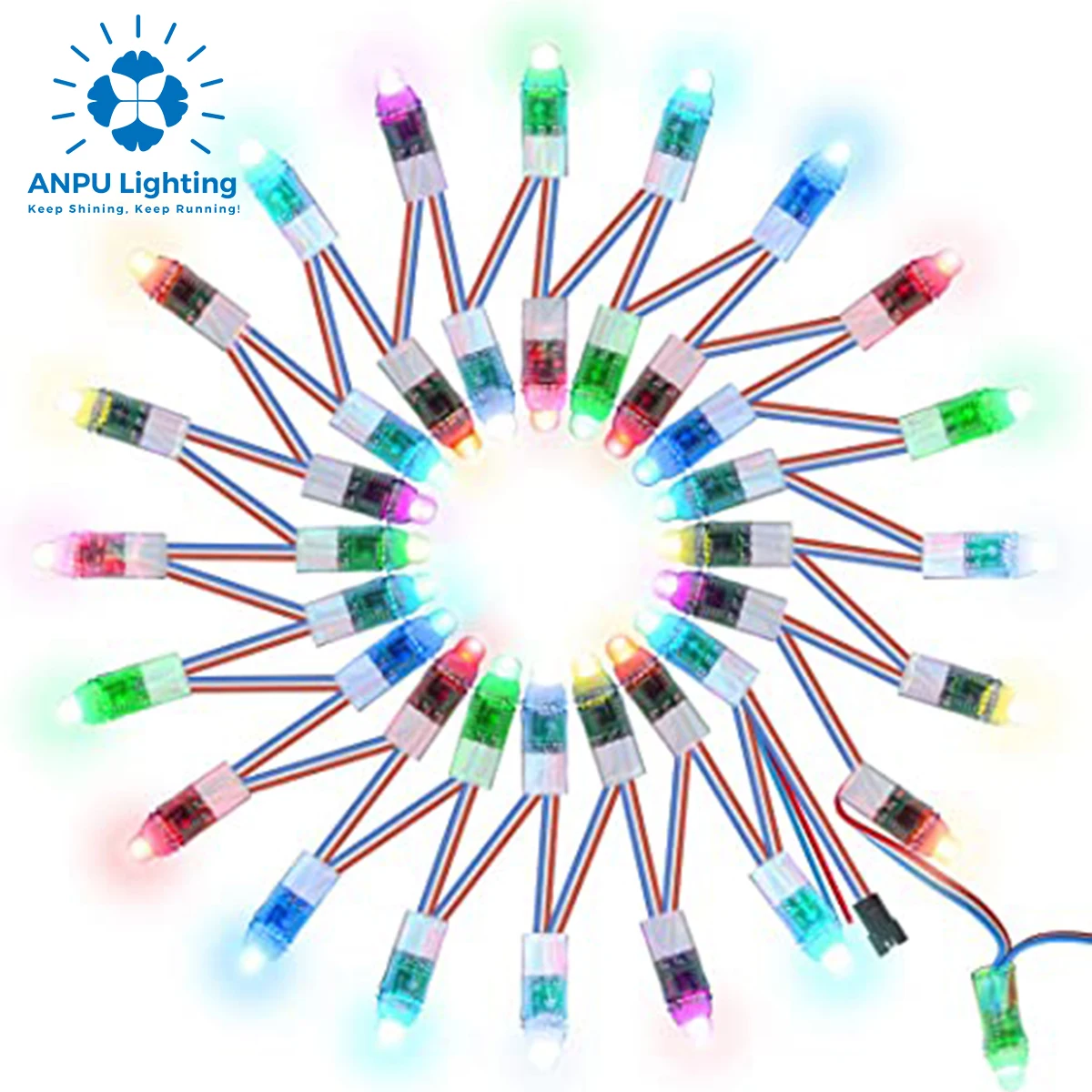 ANPU Pixel F12 Smart RGBIC WS2811 Светодиодный модуль SMD5050 светодиодный для электронного знака оптовая цена