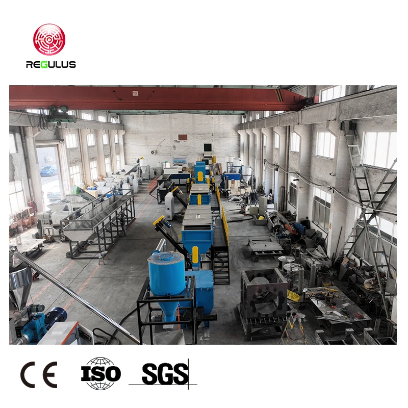 PP PE Soft Materials Shredding Line PE Film PP Shopping Bags Washing Recycling Line