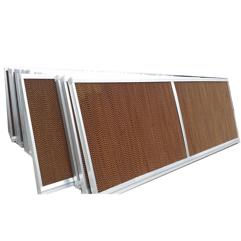 Qingzhou 7090 poultry farm imported base paper air cooler honeycomb pad/greenhouse cooling equipment