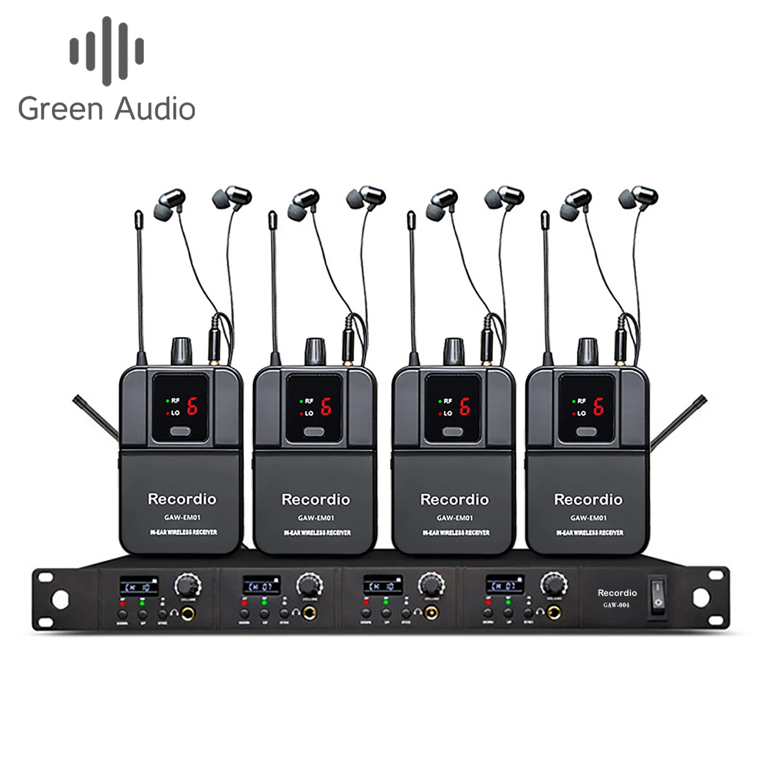 GAW-EM04 профессиональный сценический свет беспроводной монитор in-ear система распознавания производительность мониторные наушники для выступлений
