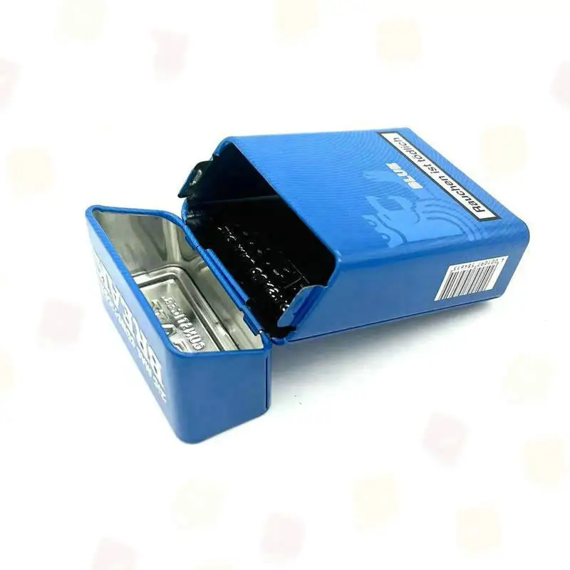 Custom Printing Hinged Cigarette Tin Box Cover for Tobacco Paper Box Packaging Factory Cost