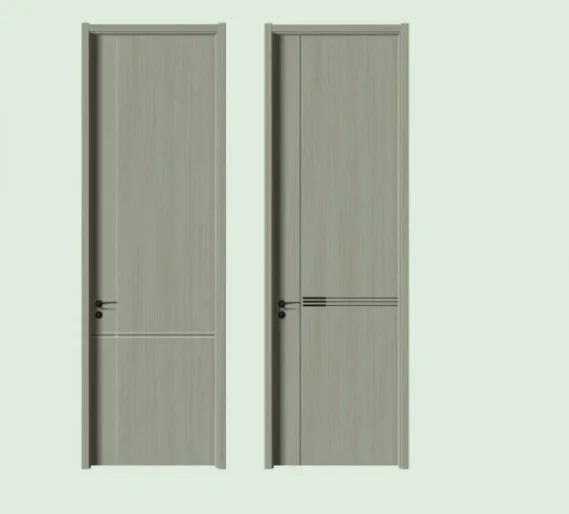 MDF Melamine Factory Direct Classic Minimalist Flat Panel Interior Doors for Bedrooms, Hotels, Apartments