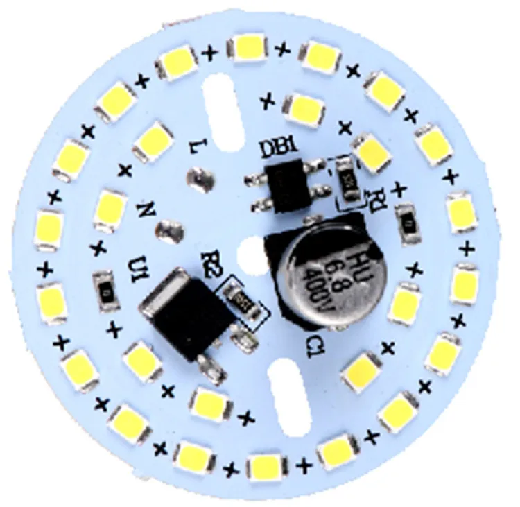 High quality CE LVD 3years warranty 9W LED PCB Module 40mm Dia No flicker 110lm/w RA80 AC DOB Driverless