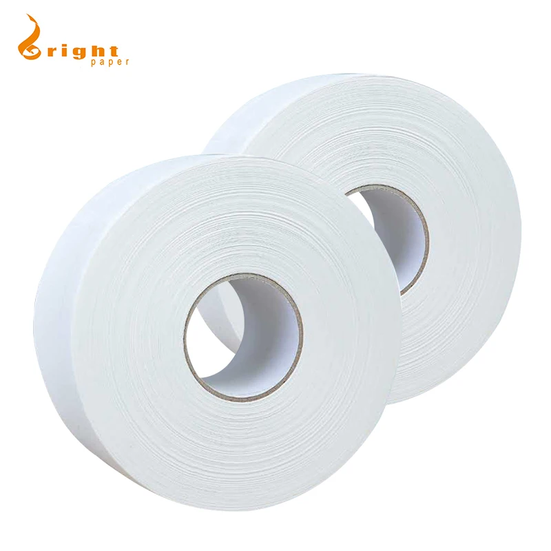 100% Virgin Pulp Jumbo Toilet Tissue in Public Place 2 PLY Toilet Paper Embossing Jumbo Rolls For Washing Room