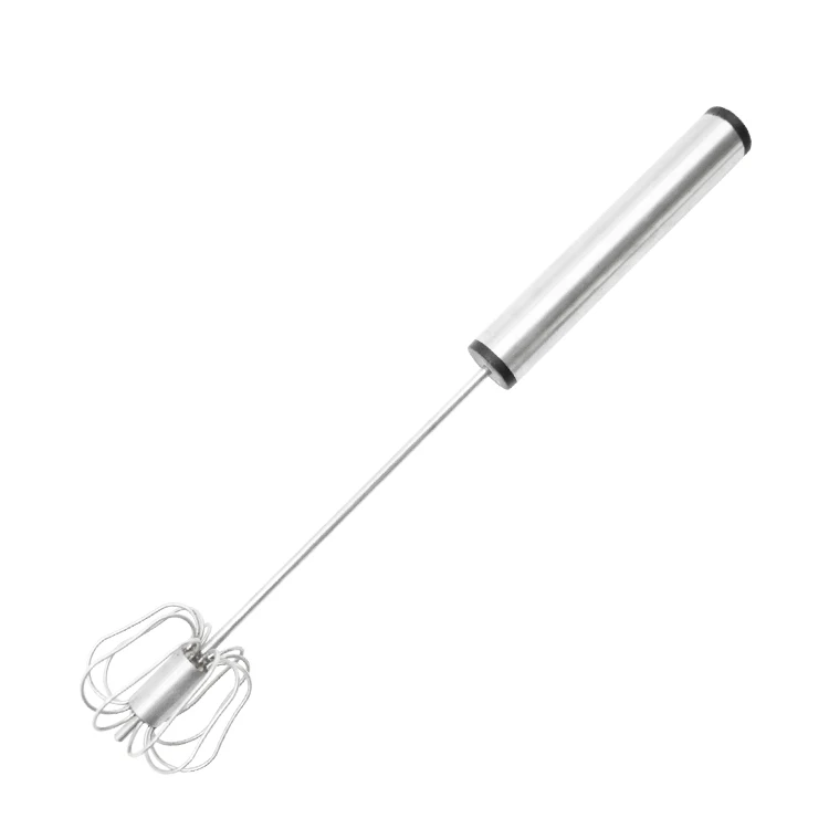 Semi-automatic Stainless Steel Hand Pressure Egg Beater Whipping Cream Baking Egg Whisk Kitchen Gadget