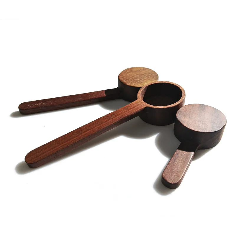 Eco Factory Supply In Stock Mini Walnut Wooden Measuring Spoon