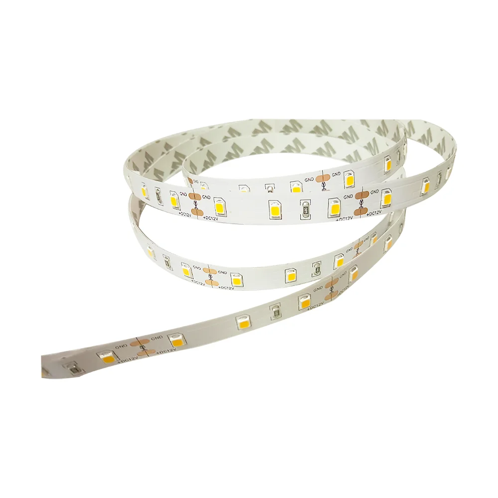 Smd 2835 /3528 Светодиодная лента для бега 12 В/24 В теплая белая Гибкая светодиодная интеллектуальная