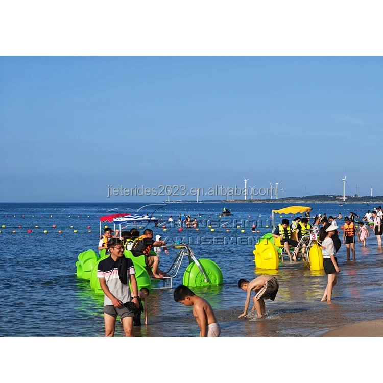 3 big wheels aquatic tricycle water sea pedal bike