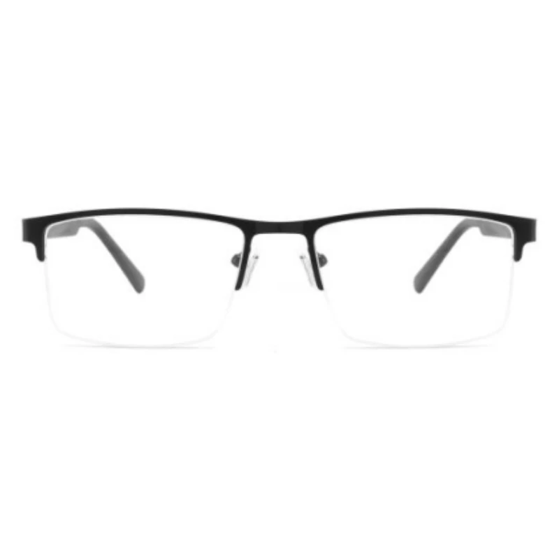 factory price optical frames cheap eye glass frames  Metal half frame glasses for men