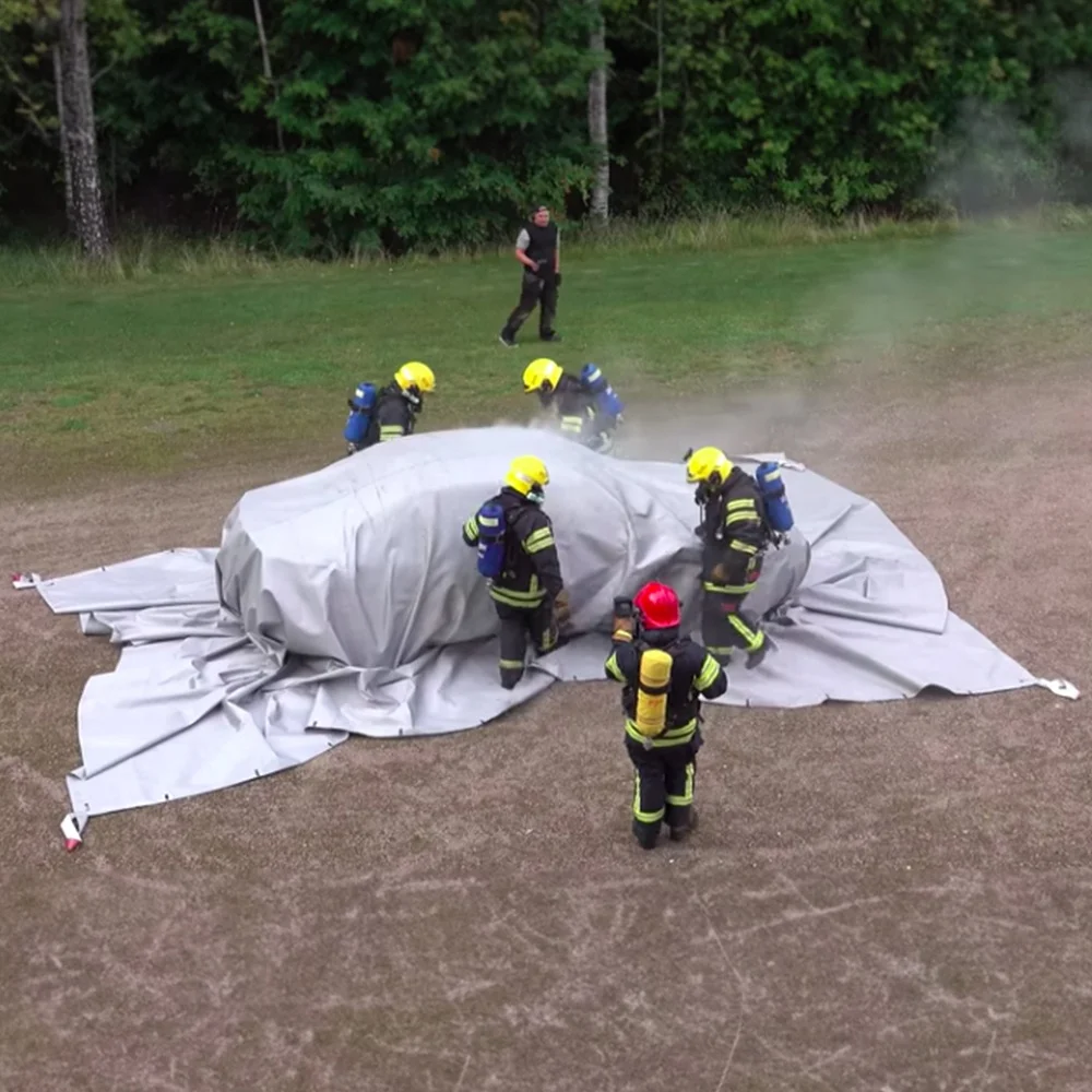 6 x 8 M EV Fire blanket Cost 19.8 x 26 Ft  Fiberglass Car Fire Blankets