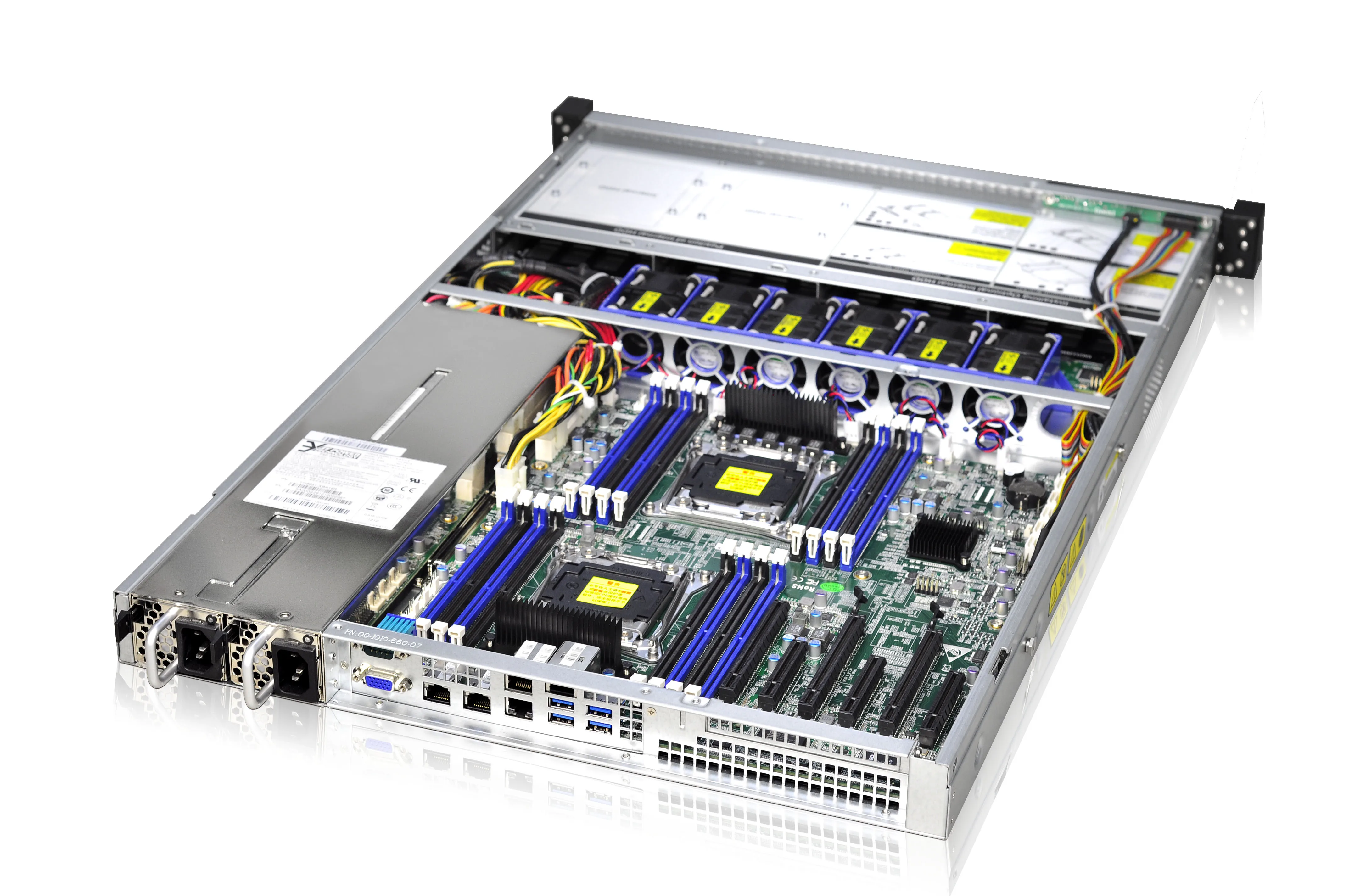 1U4 bays server case rackmount chassis with 670mm depth
