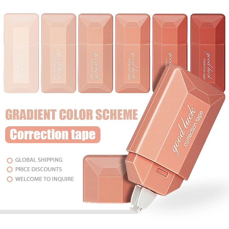 Wholesale Of School Student Stationery Customize Multiple Colors Correction Tape Fluorescent Color Correction Tape