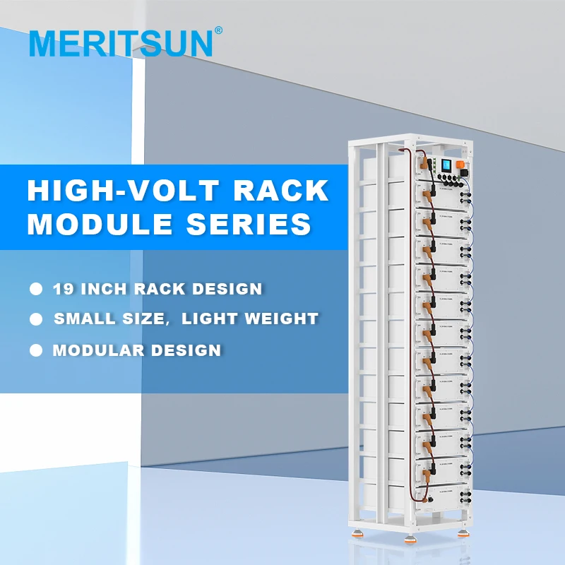 Meritsun Energy Storage Container 700V Air Cooling Lifepo4 Battery High Voltage Lithium Battery for Commercial energy storage