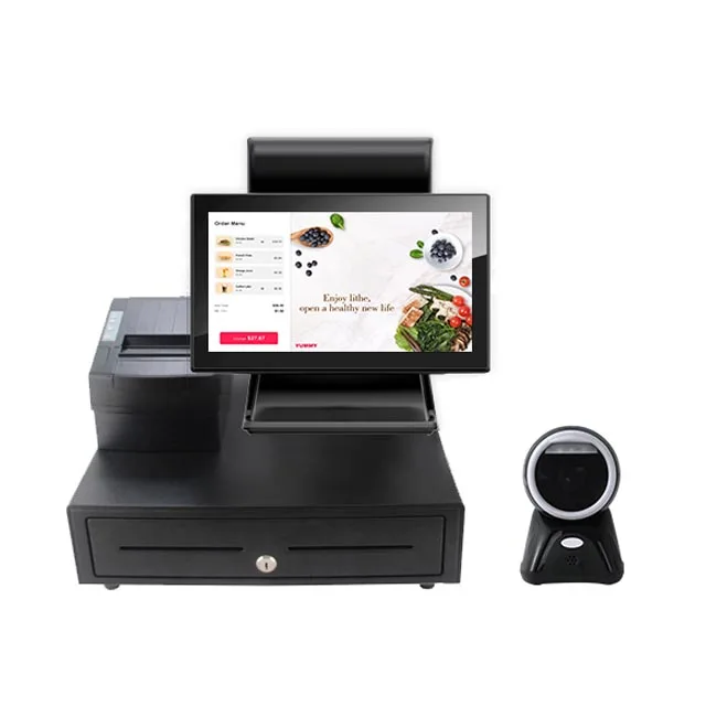 Micropos 15.6 inch pos system windows touch screen all in one other pos machine cash register pos
