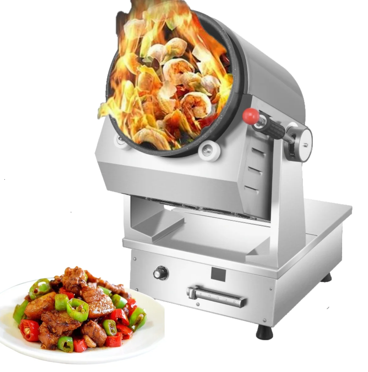 Restaurant Cooking Robot Chef Fried Rice Machine Automatic Cooking Machines for Restaurant 5KW Commercial Kitchen CN;GUA G26D1A