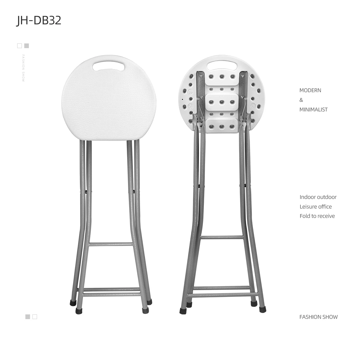 China Manufacturer Sample Good Quality Modern Metal Plastic folding Bar Stool